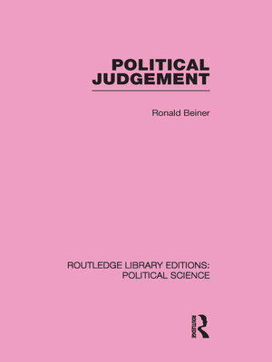 cover image of Political Judgement